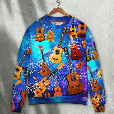 Guitar Ukulele Love Forever - Sweater - Ugly Christmas Sweater - Owls Matrix LTD