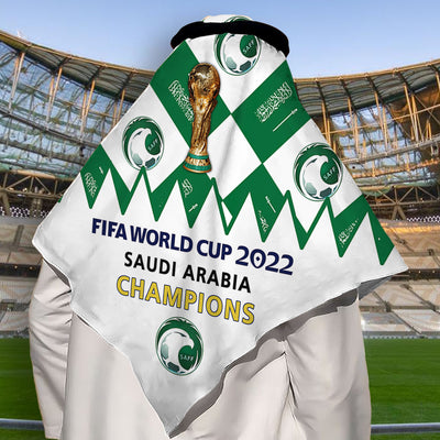 World Cup 2022 Saudi Arabia Champions - Keffiyeh - Owls Matrix LTD