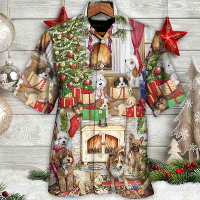 Christmas Dog Lover Merry Lovely Xmas - Hawaiian Shirt - Owls Matrix LTD