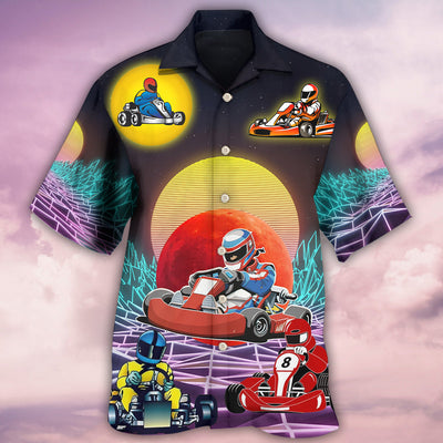 Kart Racing To The Universe - Hawaiian Shirt - Owls Matrix LTD