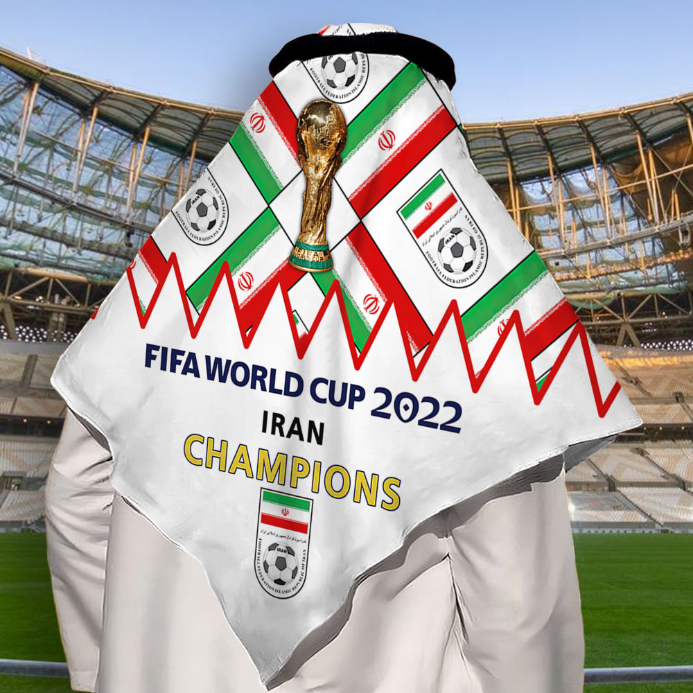 World Cup 2022 Iran Champions - Keffiyeh - Owls Matrix LTD