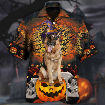 Halloween German Shepherd My Lovely Dog - Hawaiian Shirt - Owls Matrix LTD