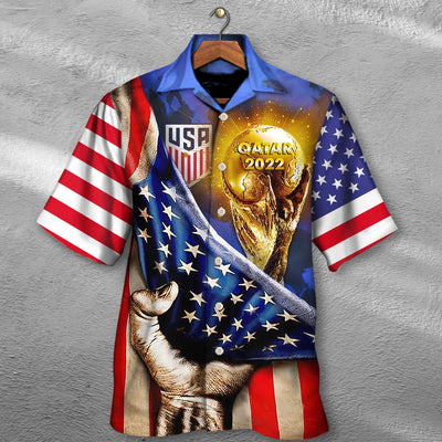 World Cup Qatar 2022 USA Will Be The Champion Flag Vintage - Hawaiian Shirt - Owls Matrix LTD