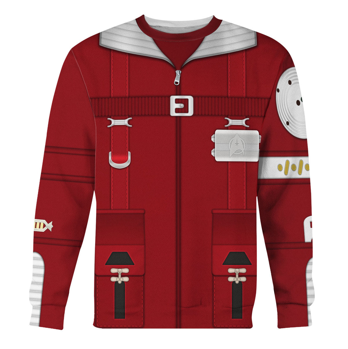 Star Trek Admiral Khan Coat Costume Officer Cool - Sweater - Ugly Christmas Sweater