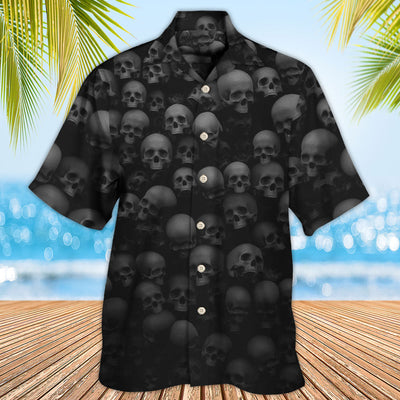 Skull Let Them Go To Hell - Hawaiian Shirt - Owls Matrix LTD