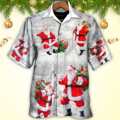 Christmas Santa Is Always With You Art Style - Hawaiian Shirt - Owls Matrix LTD