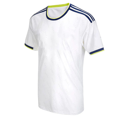 Custom Stripe Lines Blue Navy And White - Soccer Uniform Jersey