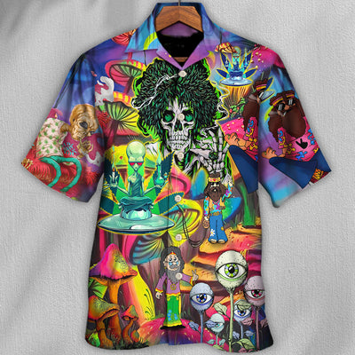 Hippie Skull Cool Life - Hawaiian Shirt - Owls Matrix LTD