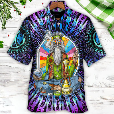Hippie Stoner Peace Love - Hawaiian Shirt - Owls Matrix LTD