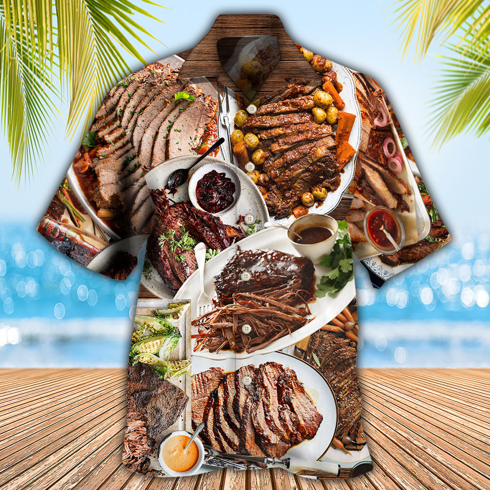 BBQ Brisket Delicious Meal For Life - Hawaiian Shirt - Owls Matrix LTD