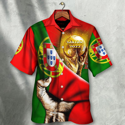 World Cup Qatar 2022 Portugal Will Be The Champion Flag Vintage - Hawaiian Shirt - Owls Matrix LTD
