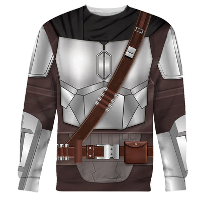 Star Wars Beskar Mandalorian Costume - Sweater - Ugly Christmas Sweater