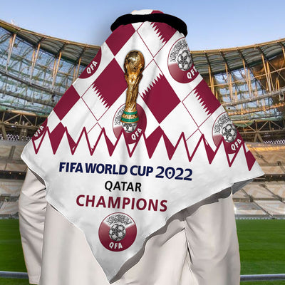 World Cup 2022 Qatar Champions - Keffiyeh - Owls Matrix LTD