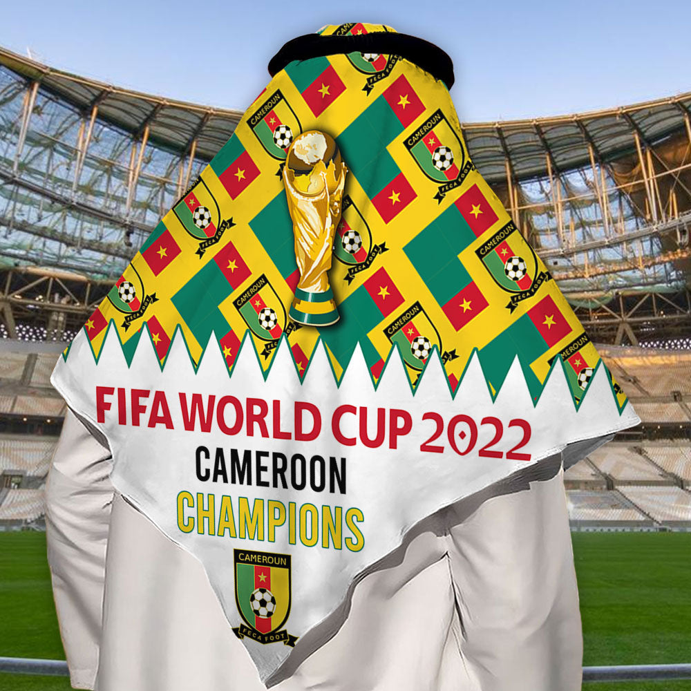 World Cup 2022 Cameroon Champions - Keffiyeh - Owls Matrix LTD