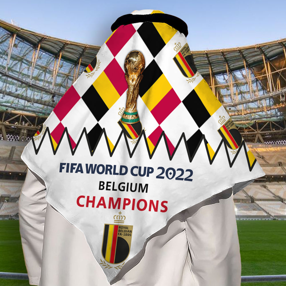 World Cup 2022 Belgium Champions - Keffiyeh - Owls Matrix LTD
