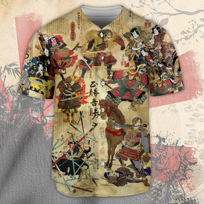 Samurai Perceive That Which Cannot Be Seen With The Eye - Baseball Jersey - Owls Matrix LTD