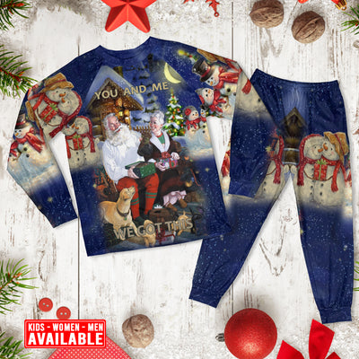 Christmas You And Me We Got This - Pajamas Long Sleeve - Owls Matrix LTD