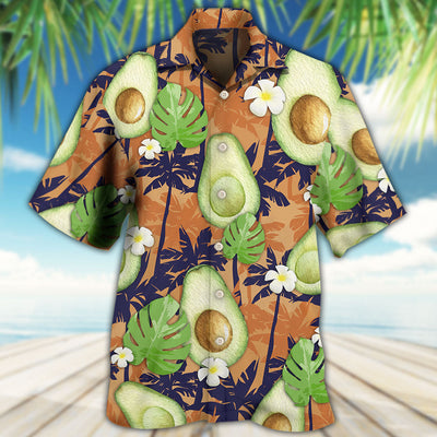 Avocado Tropical Flowers Vibe - Hawaiian Shirt - Owls Matrix LTD