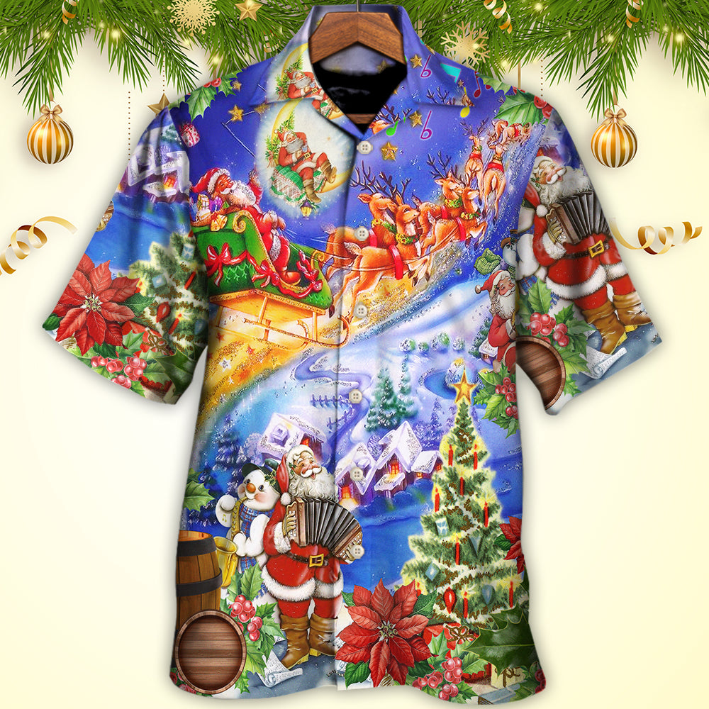 Christmas Santa Claus Love - Hawaiian Shirt - Owls Matrix LTD