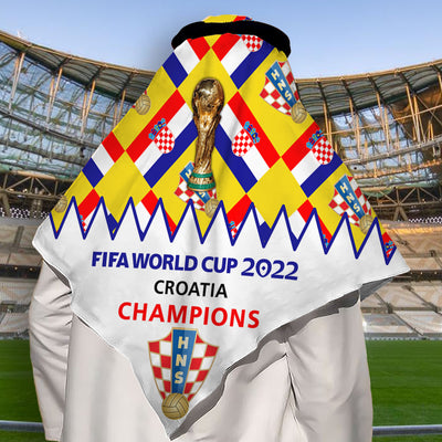 World Cup 2022 Croatia Champions - Keffiyeh - Owls Matrix LTD