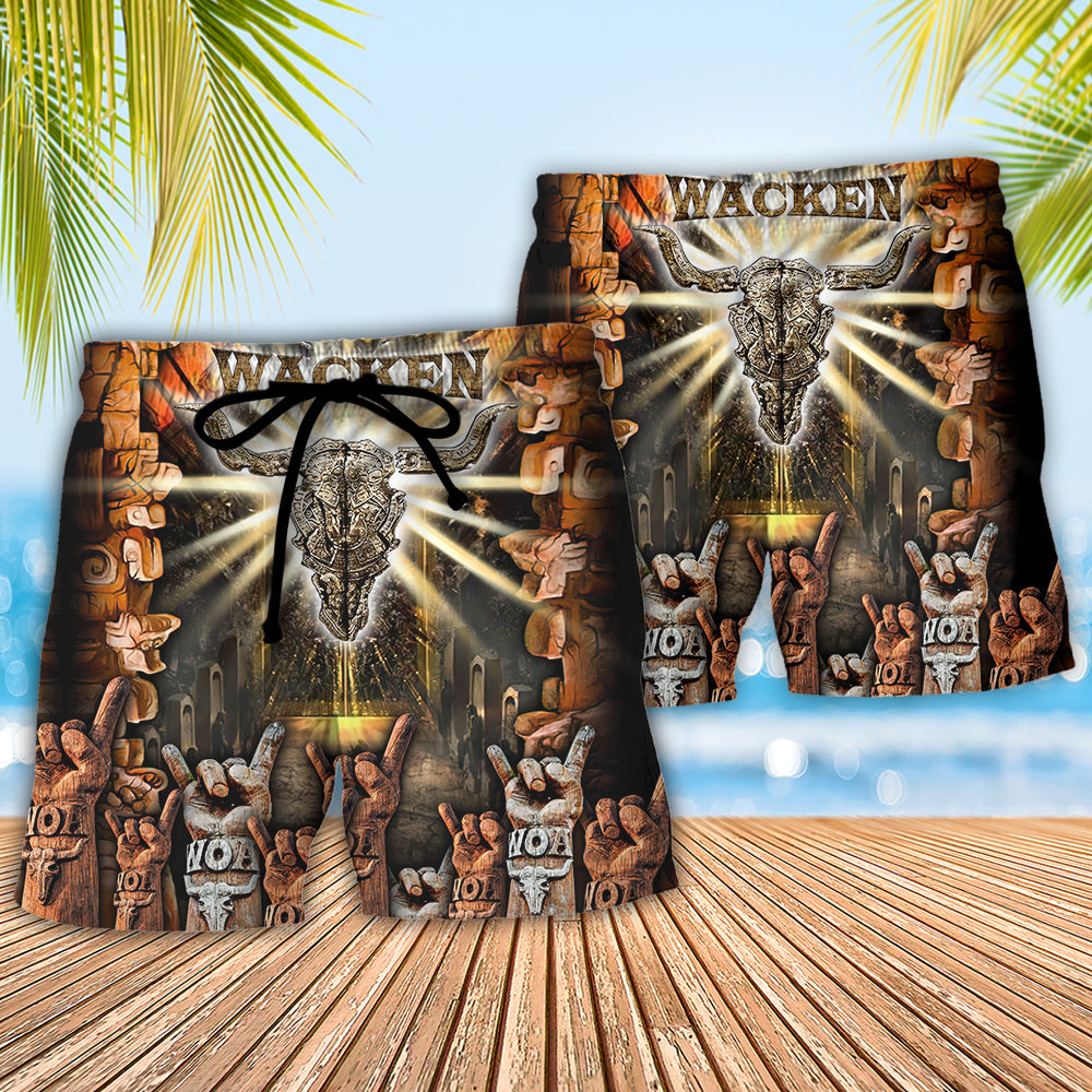 Music Event Wacken Open Air - Beach Short - Owls Matrix LTD