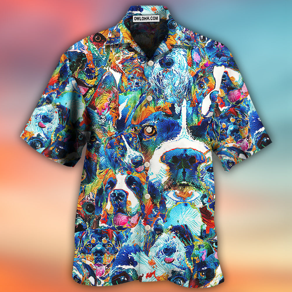 Dog Lover Delight Art Style - Hawaiian Shirt - Owls Matrix LTD