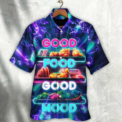 Food - Good Food Is Good Mood - Hawaiian Shirt - Owls Matrix LTD