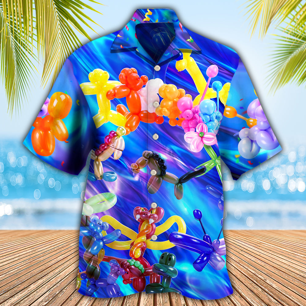 Balloon Modelling Amazing Colorful - Hawaiian Shirt - Owls Matrix LTD