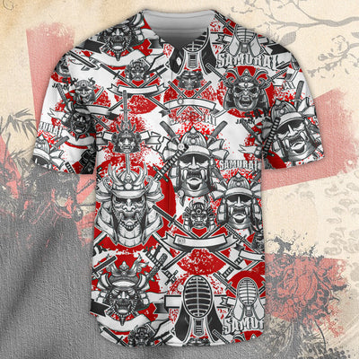 Samurai Japan Red style - Baseball Jersey - Owls Matrix LTD