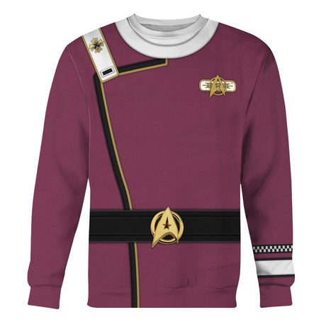 Star Trek Admiral James T. Kirk Costume - Sweater - Ugly Chrismas Sweater