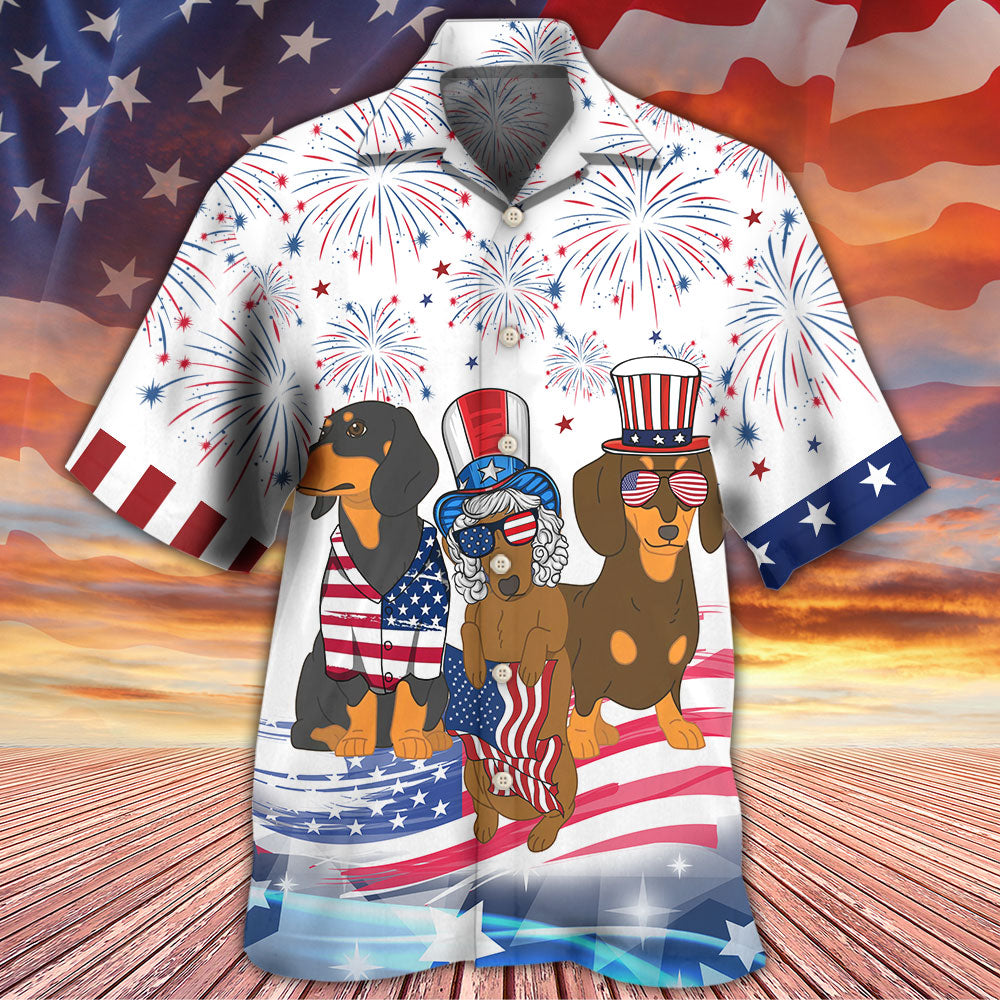 Dachshund Independence Day Is Coming - Hawaiian Shirt - Owls Matrix LTD