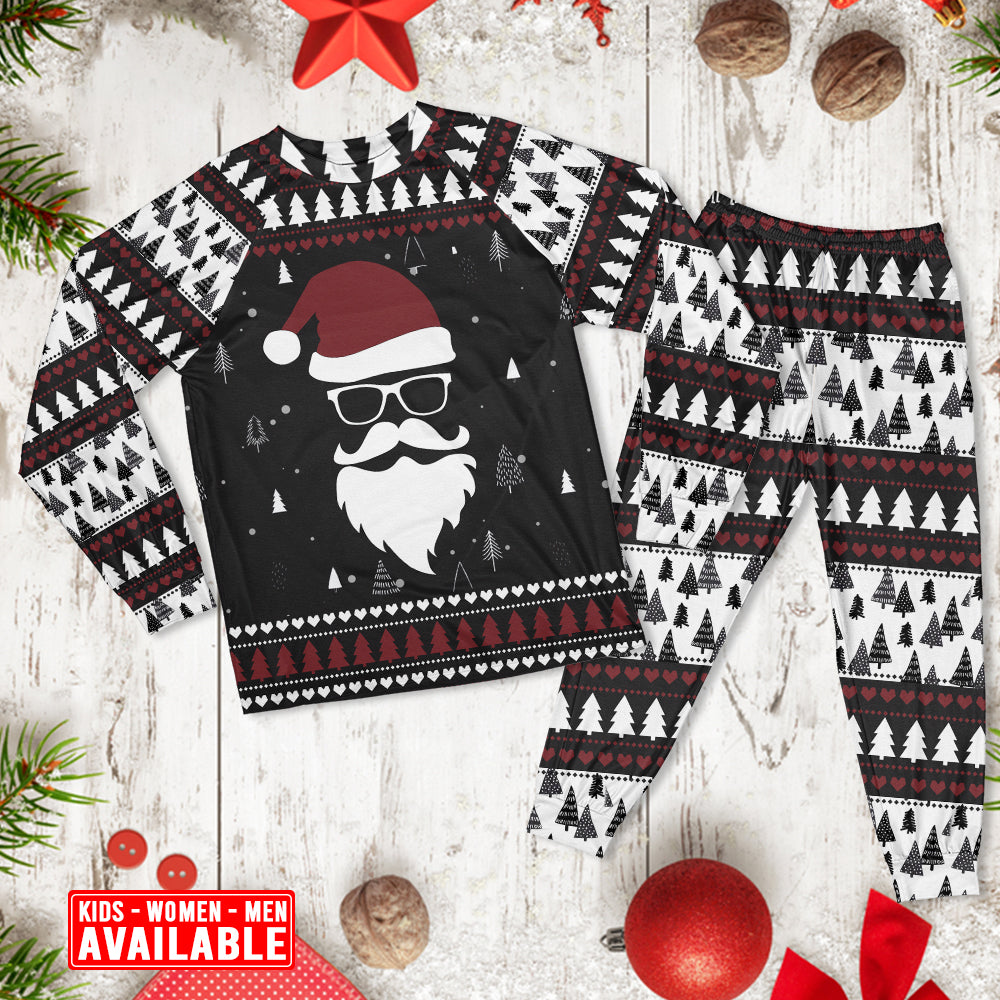 Christmas Up On The Rooftop Click Click Click Santa Claus - Pajamas Long Sleeve - Owls Matrix LTD