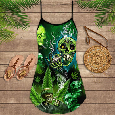 Skull So High Smoke - Summer Dress - Owls Matrix LTD