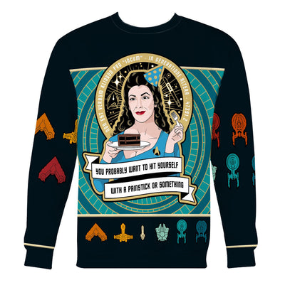 Star Trek Tori the Party Snark Cool - Sweater - Ugly Christmas Sweater