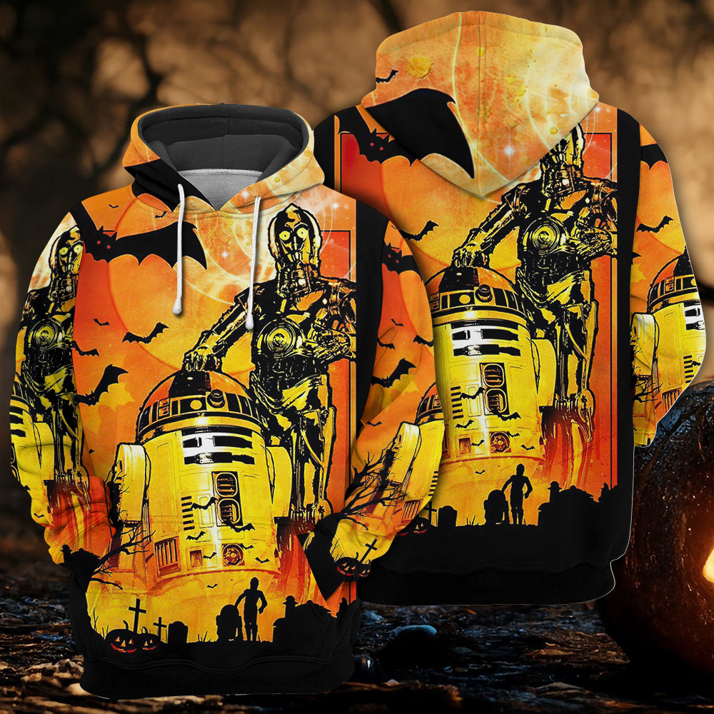 Starwars Halloween R2-D2 and C-3PO Appear - Hoodie