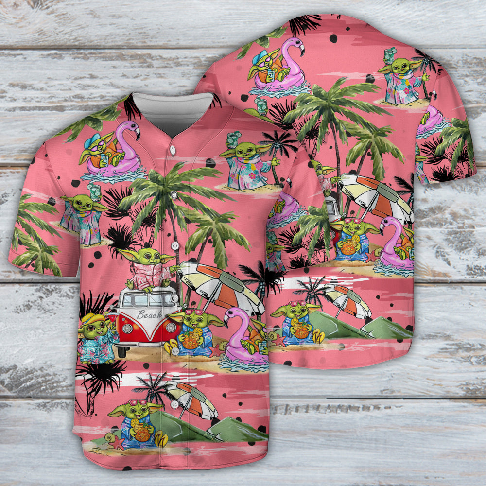 SW Disney Baby Yoda Pink - Baseball Jersey
