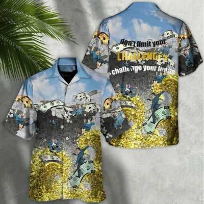 Parasailing Don't Limit Your Challenges Challenge Your Limit - Hawaiian Shirt