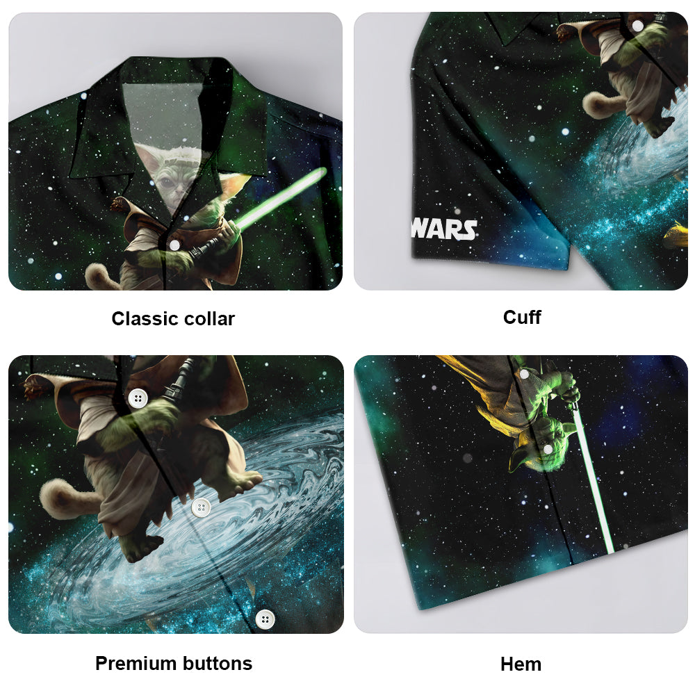Star Wars Cat Yoda - Hawaiian Shirt