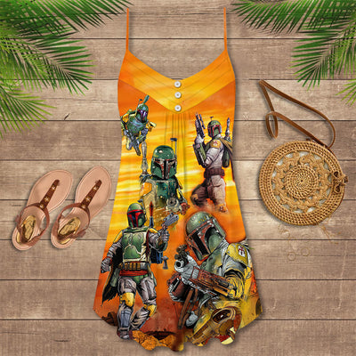 Star Wars I'm A Mandalorian. Weapons Are Part Of My Religion - V-neck Sleeveless Cami Dress