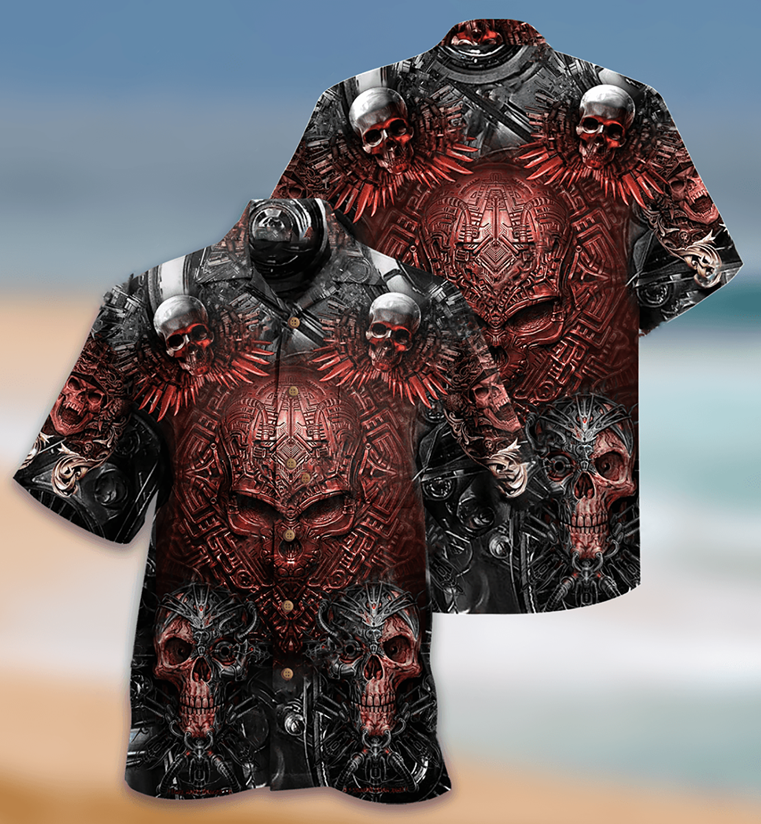 Skull Boss So Cool - Hawaiian Shirt - Owls Matrix LTD