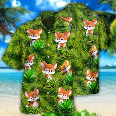 Fox In 3D Animator Fox - Hawaiian Shirt - Owls Matrix LTD
