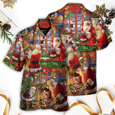 Santa Claus Christmas Merry Xmas - Hawaiian Shirt - Owls Matrix LTD