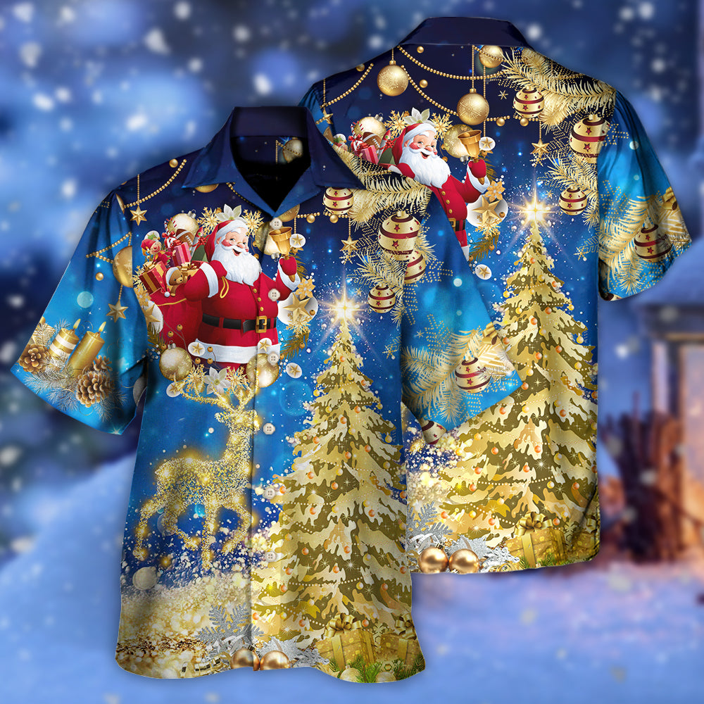 Christmas Tree Blue Style - Hawaiian Shirt - Owls Matrix LTD