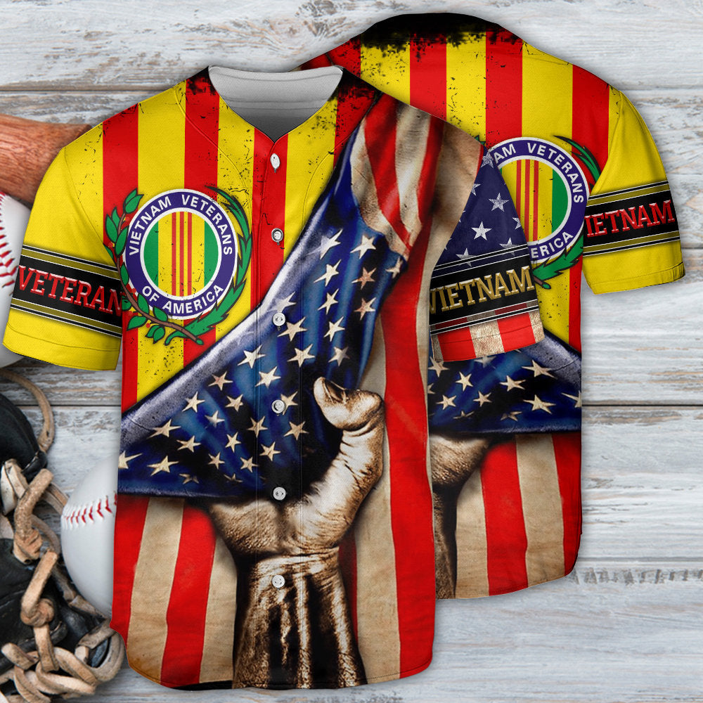 Veteran Vietnam Veteran Of America Never Forget - Baseball Jersey - Owls Matrix LTD