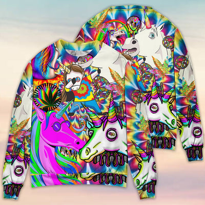 Hippie Unicorn Dream For Wonderland - Sweater - Ugly Christmas Sweaters - Owls Matrix LTD