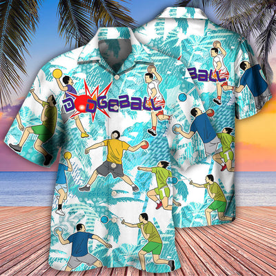 Dodgeball Ball Games Tropical Life - Hawaiian Shirt - Owls Matrix LTD