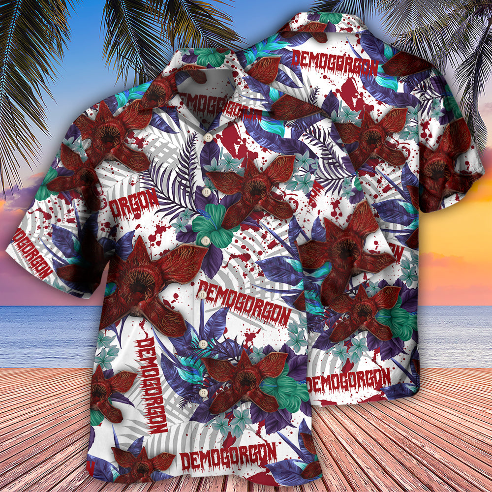 Demogorgon Monster Hawaiian Pattern - Hawaiian Shirt - Owls Matrix LTD