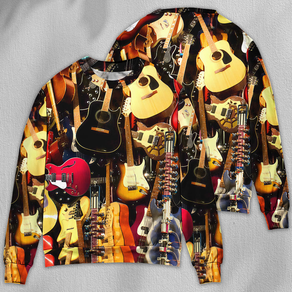 Guitar Music You Can Have Guitar - Sweater - Ugly Christmas Sweaters - Owls Matrix LTD