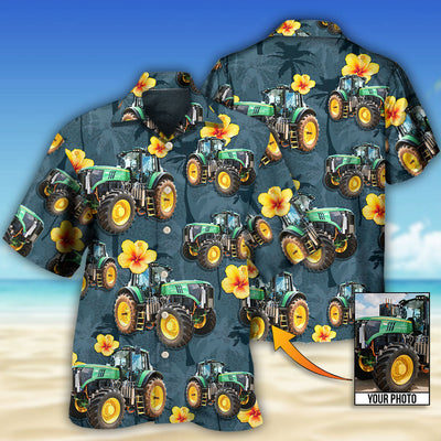 Tractor Lover Tropical Custom Photo - Hawaiian Shirt - Owls Matrix LTD