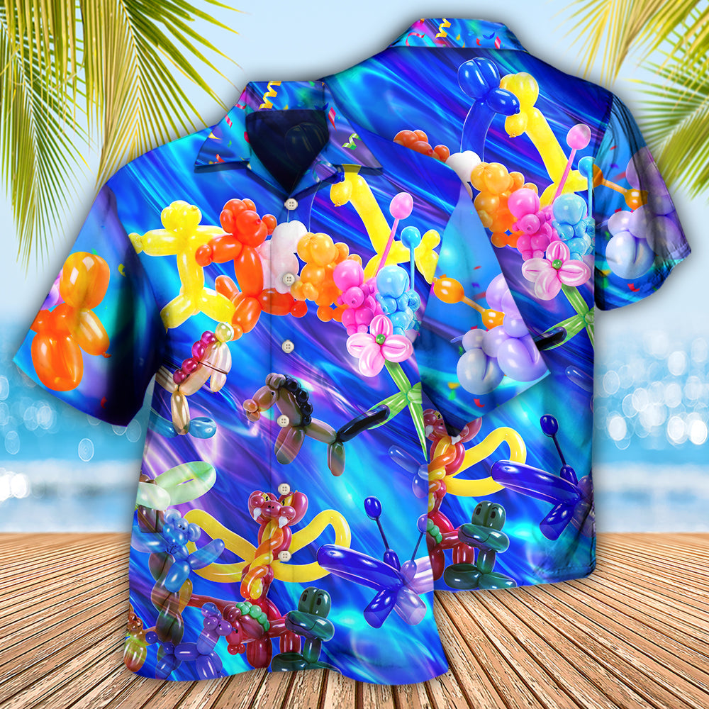 Balloon Modelling Amazing Colorful - Hawaiian Shirt - Owls Matrix LTD